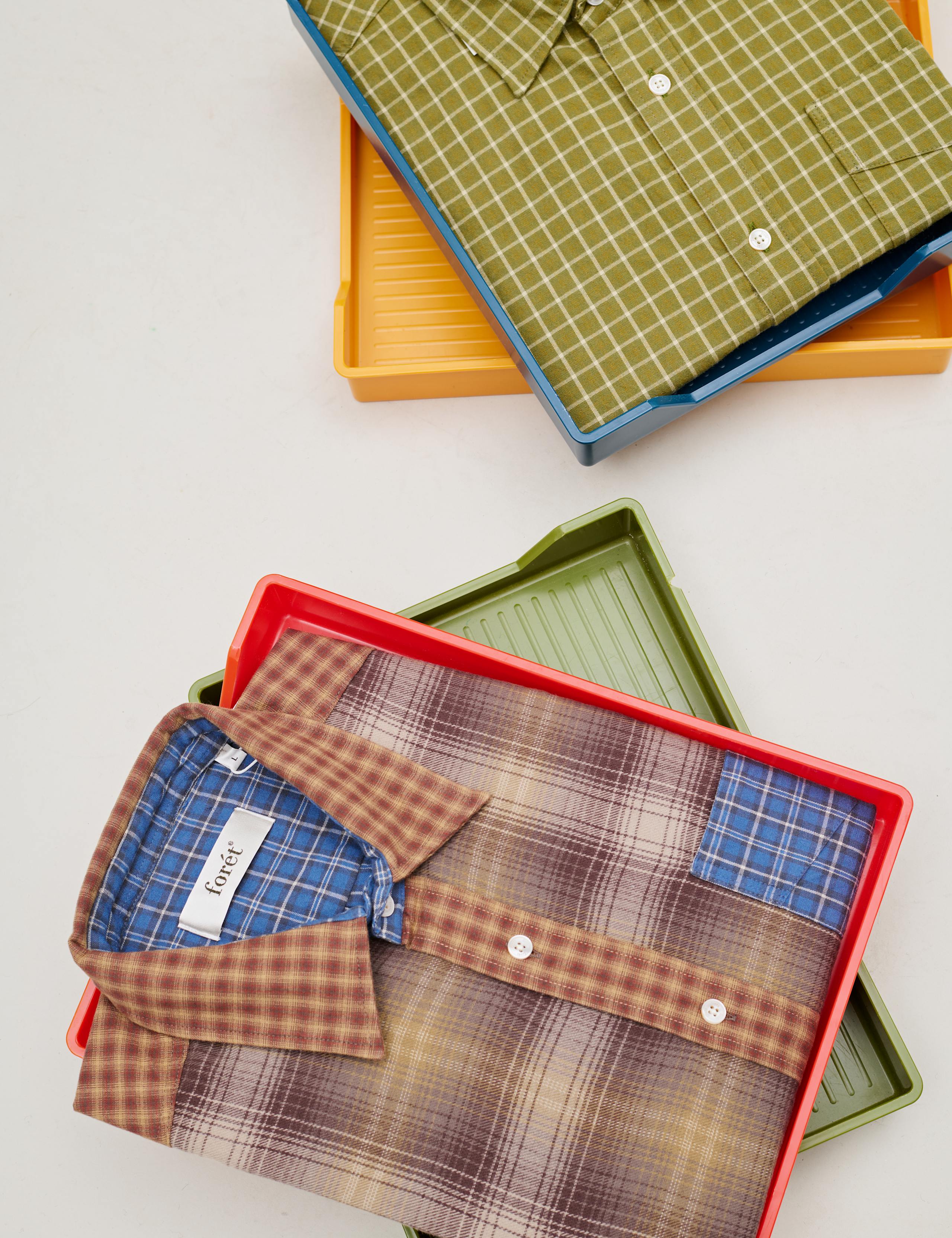 SCOUT MIX UP FLANNEL RELAXED FIT SHIRT - RUST MIX - Image 3
