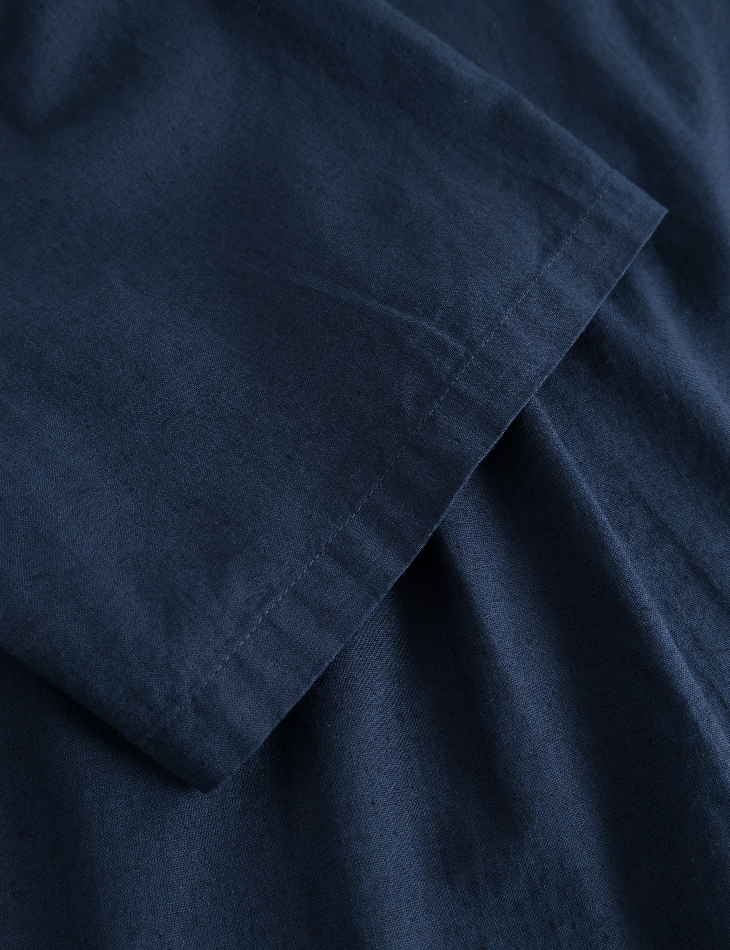 SERENE LINEN SS SHIRT - NAVY - Image 5