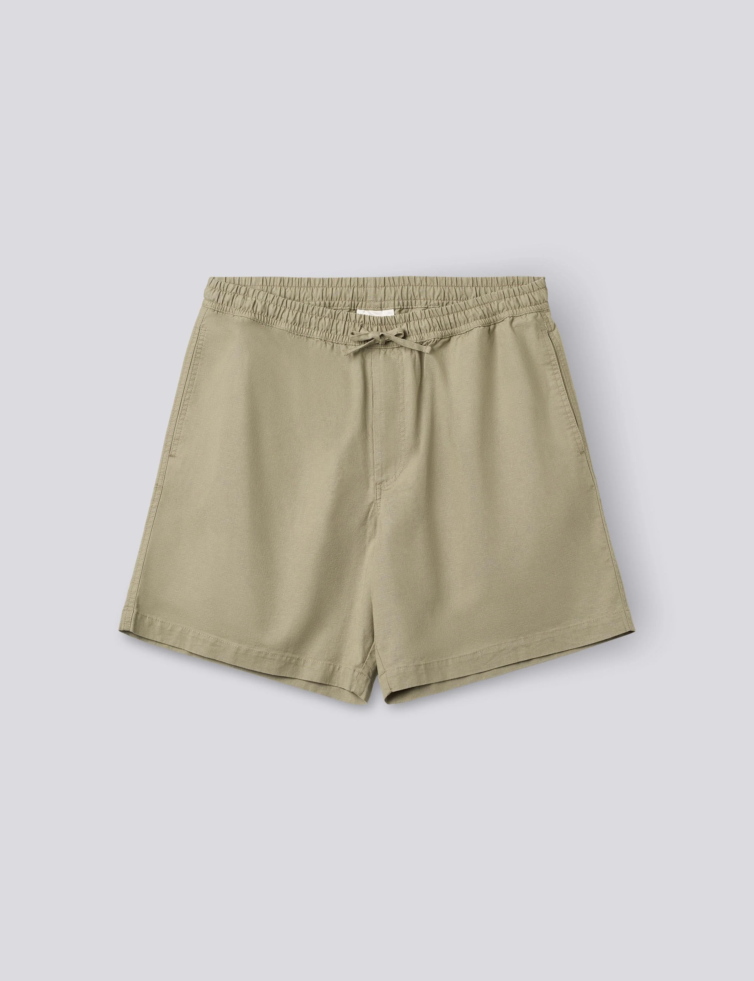 SHIFT COTTON LINEN SHORTS - LIGHT TAUPE