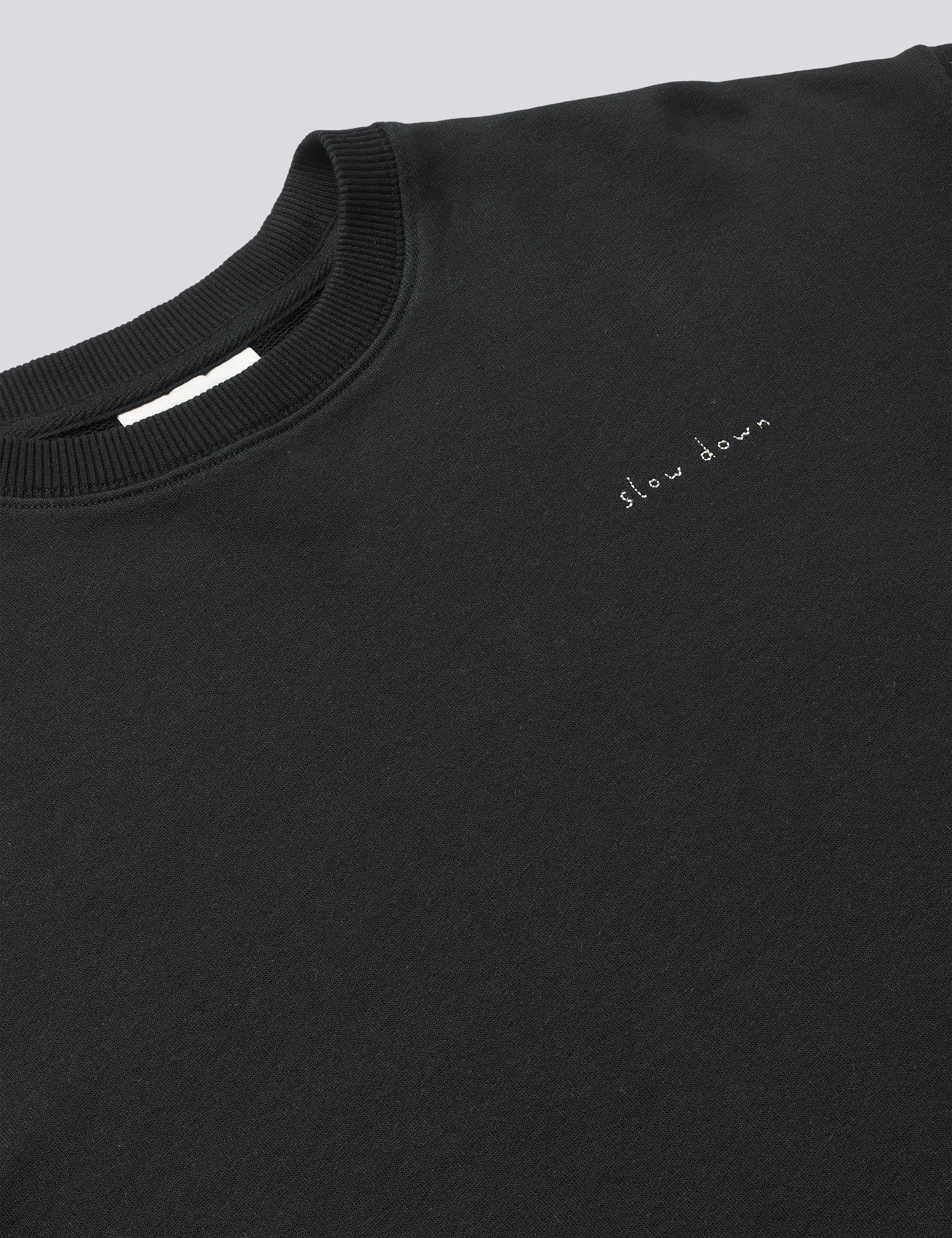 SLOW DOWN SWEATSHIRT - BLACK - Image 2
