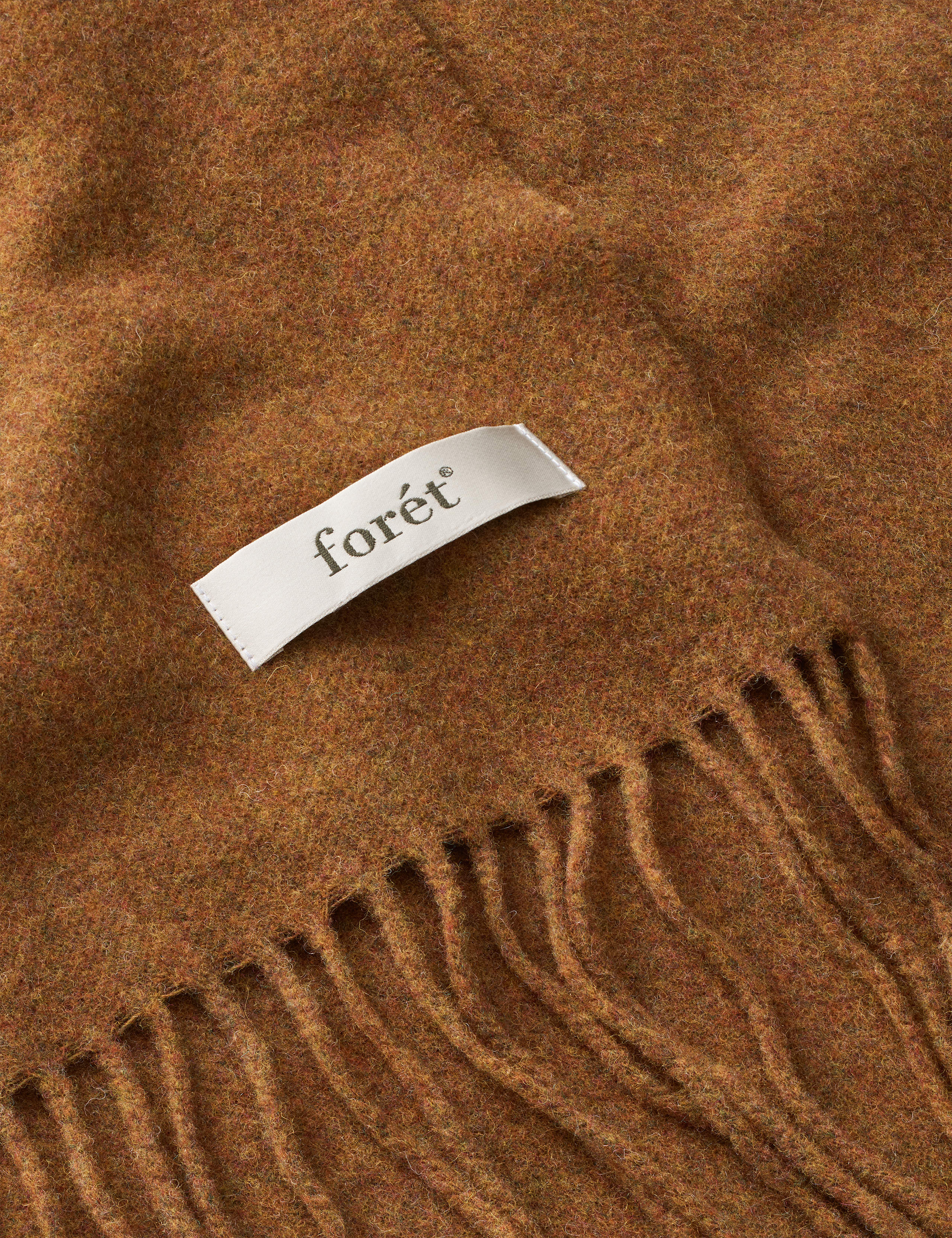 WOOL SCARF - BURNT KHAKI - Image 3